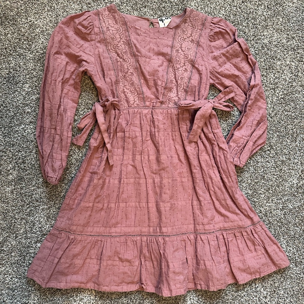 Cotton On Next Mauve cottage Dress Lace